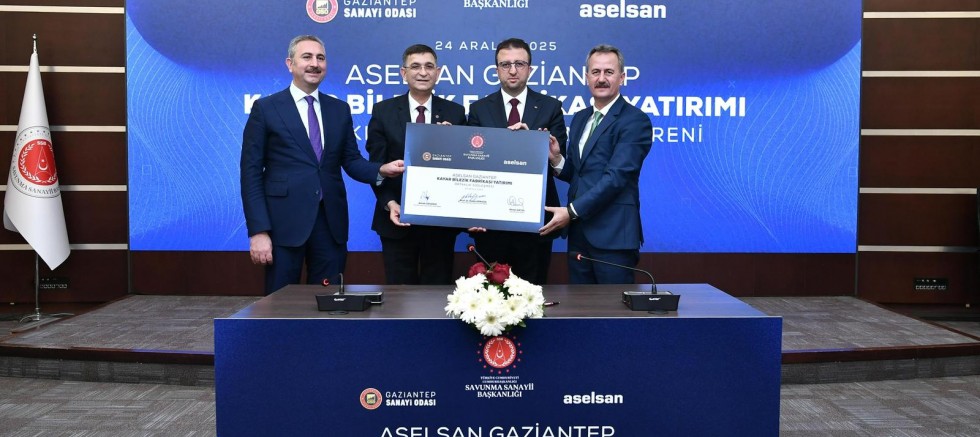 ASELSAN GAZİANTEP KAYAR BİLEZİK FABRİKASI İÇİN ORTAKLIK İMZA TÖRENİ GERÇEKLEŞTİRİLDİ