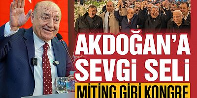 Şoförler Odası'nda miting gibi kongre! Ünal Akdoğan’a sevgi seli